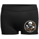 Pain is Temporary Ladies' Fitted Moisture-Wicking 2.5 inch Inseam Shorts
